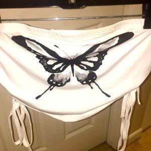 SHEIN butterfly tube top